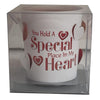 Special Place In My Heart Glass Sentiment Tealight Candle Holder