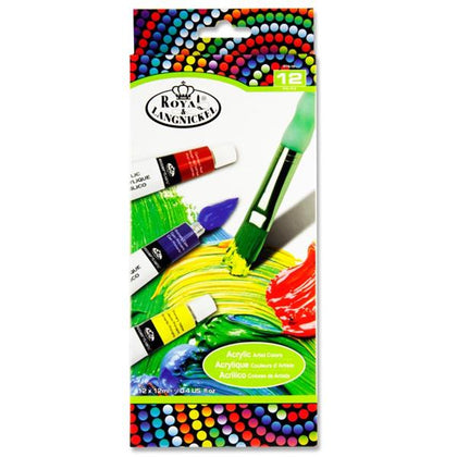 Pack of 12 12ml Artist Acrylic Paint Set by Royal & Langnickel