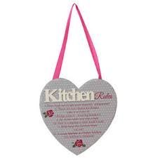 Kitchen Rules wall plaque Christmas New Home All Occasion