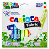 Pack of 12 6mm Fabric Markers by Carioca