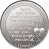 With Love Cherished Lucky Coin Engraved Message Keepsake Gift