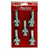 Pack of 5 Silver Angels Christmas Peg by Icon Craft
