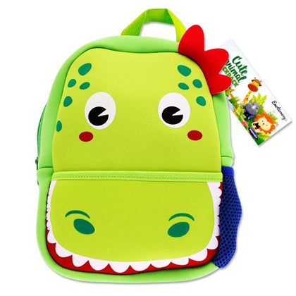 Cute Animal Junior Dinosaur Design Neoprene Backpack by Emotionery