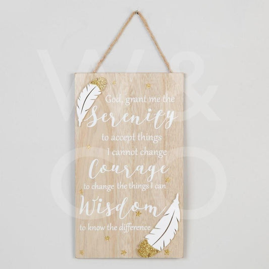 Thoughts of You Rectangle Plaque - Grant me the Serenity