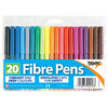Wallet of 20 fibre tip pens