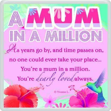 Mum In Million... Sentimental Fridge Magnet Christmas, Birthday Gift