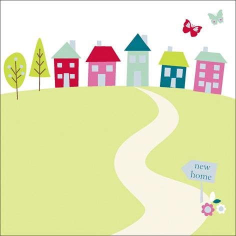 Pack of 8 New Home Announcement Cards and Envelopes