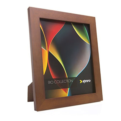 Kenro Rio Series 8x6 inch/15x20cm Handcrafted Dark Oak Photo Frame Solid Rubber Wood Slimline – RFS1520M