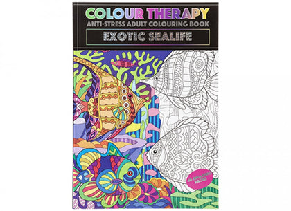 A4 48 Pages Exotic Sealife Colour Therapy Book