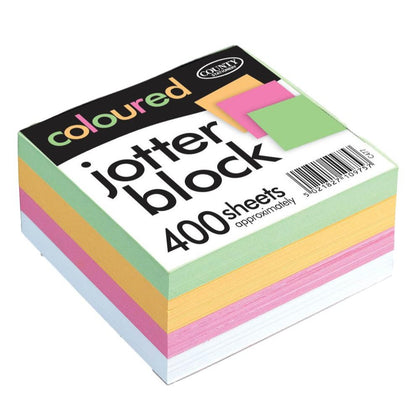 Coloured Jotter Black 400 Sheets