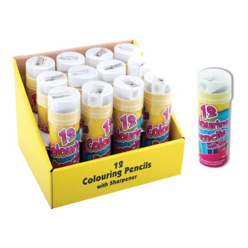 12 1/2 Size Colouring Pencils + Sharpener– Choice Wholesale