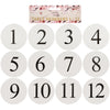 White Table Number Place Cards