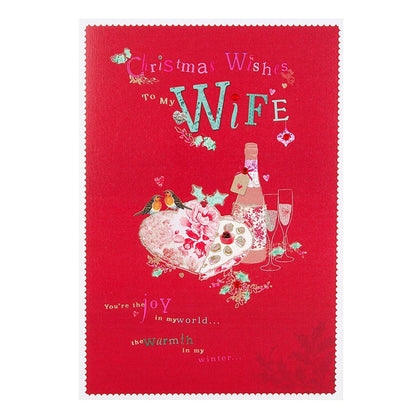 Wife Christmas Card 'All my Love'
