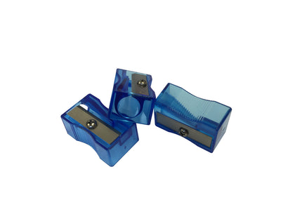 Pack of 100 Blue Translucent Pencil Sharpeners