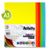 Pack of 200 A3 160gsm Rainbow Coloured Card Sheets by Premier Activity