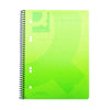 Spiral Bound Polypropylene Notebook 160 Pages A5 Green (Pack of 5)