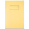 Silvine A4 Yellow Exercise Book - Lined with Margin