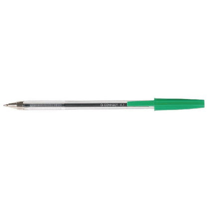 Box of 50 Medium Green Ballpoint Pens