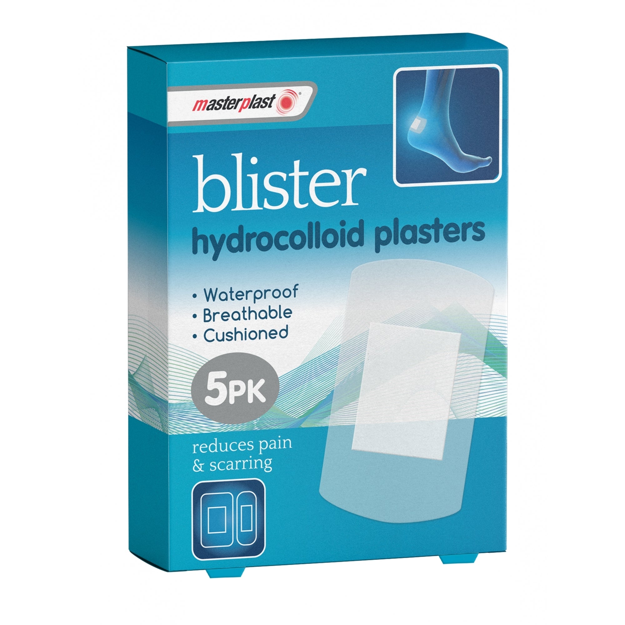 Pack of 5 Hydrocolloid Blister Plasters by Master Plast
