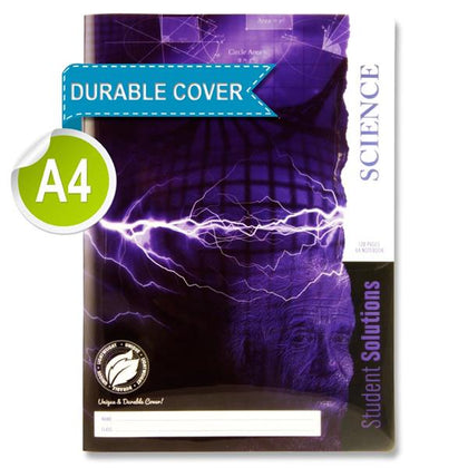 A4 120 Pages Durable Cover Science Book by Student Solutions
