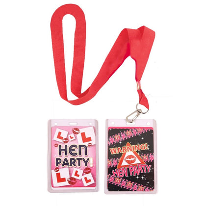 Hen Party Pass on Lanyard 11.5 X 8cm