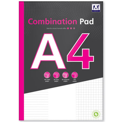 A4 50 Sheets Combination Writing Pad