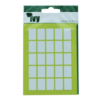 Pack of 175 White 12x18mm Rectangular Labels