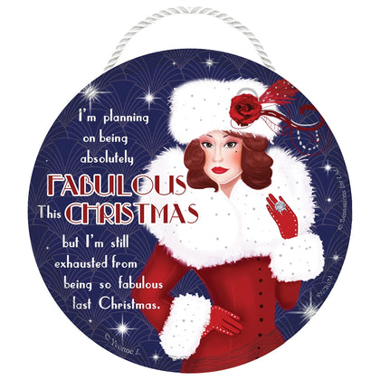 Fabulous This Christmas Hanging Plaque