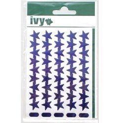 135 Blue Metallic Stars Stickers