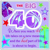 The Big 40... Sentimental Fridge Magnet Birthday Gift