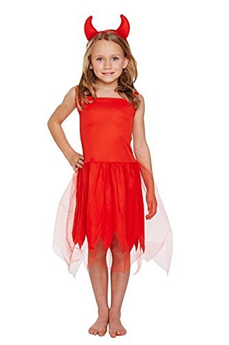Toddler Devil Girl Fancy Dress Up Costume Ages 3 Years