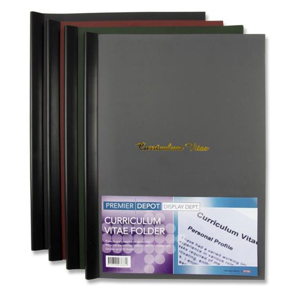 A4 CV (Curriculum Vitae) File Cover by Premier Office