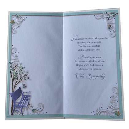 Loss of Son Floral Design Sympathy Opacity Card