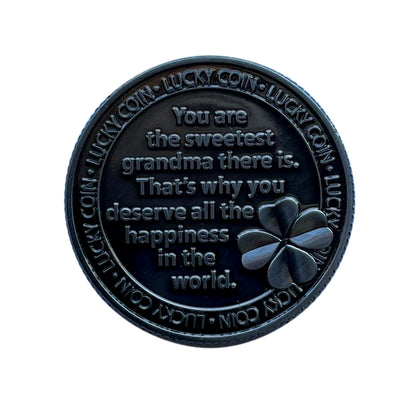 Dearest Grandma Lucky Coin Engraved Message Keepsake Gift