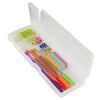 Tuff Pencil Box With Two Compartment Assorted Colours