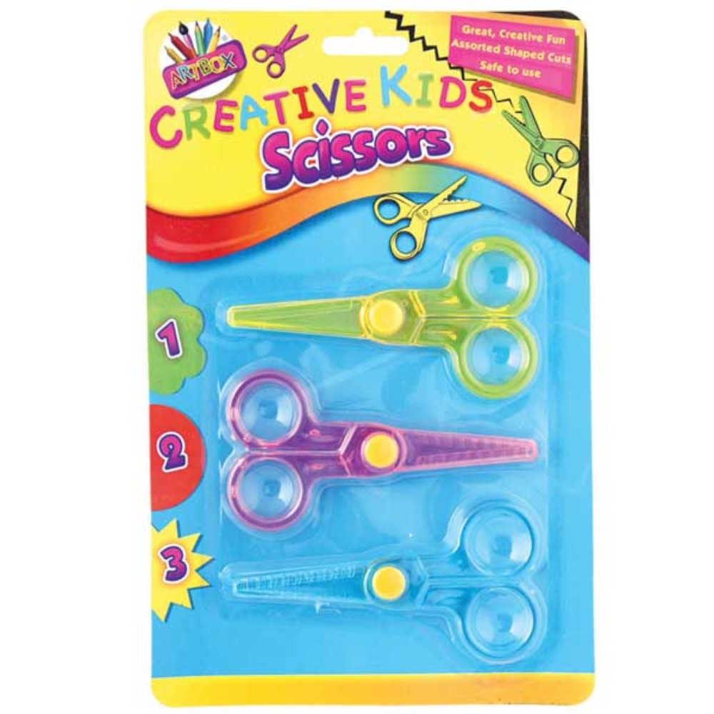 Pack of 3 Novelty Cut Safety Scissors– Choice Wholesale