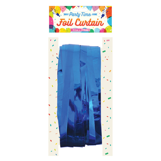 Curtain Door Foil Blue 1.2Cm Cut 92 X 244Cm