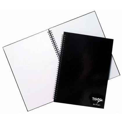 Pack of 5 TwinWire A4 60 Sheet Plain Notebook