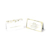 Pack of 12 Gold and Cream Christmas Table Talk Placecard