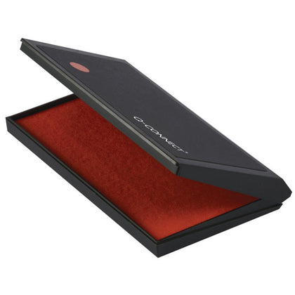 Red Ink Large Stamp Pad 158x90mm Plastic Case
