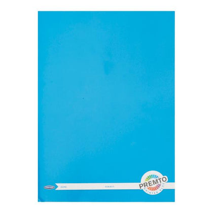 A4 120 Pages Printer Blue Manuscript Book by Premto