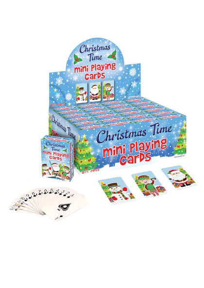 Mini Christmas Playing Cards 6x4cm