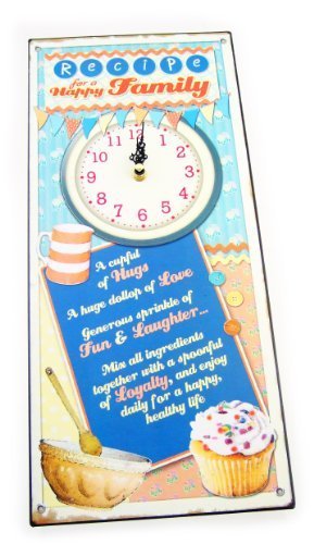Juliana Recipes From The Heart Wall Clock - Happy Family