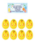 Pack of 8 6cm Chick Shaped Easter Egg Capsules