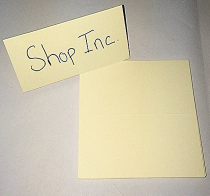 Pack Of 10 High Quality Place Cards (Cream Colour)