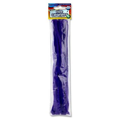 Pack of 25 Purple Pipe Cleaners by Crafty Bitz