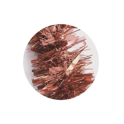 2m Copper Christmas Chunky Tinsel