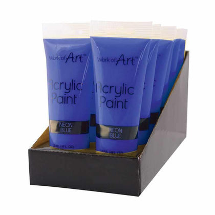 Neon Blue Acrylic Paint 120ml
