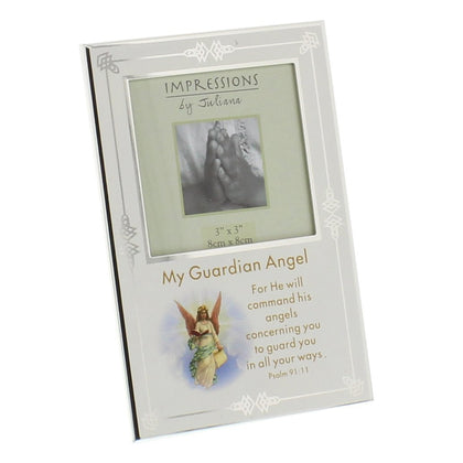 Silver Plated Guardian Angel Photo Frame 3