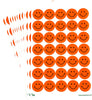Pack of 420 Orange A5 Smiley Face Stickers